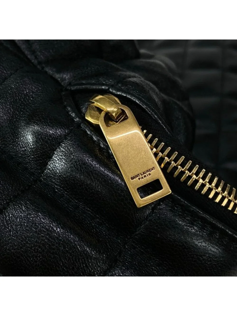 Saint Laurent Paris Handbag Icare Hobo Black Quilted Leather